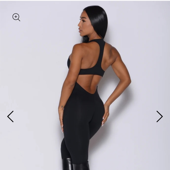 Black Zip-Front Jumpsuit - Picture 2 of 3